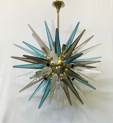 Mid-Century Italian Multi-Colored Murano Art Glass Chandelier, 1970-UH-1240683