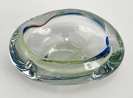 Mid-Century Italian Multicolored Submerged Murano Glass Ashtray, 1960-JDR-1126098