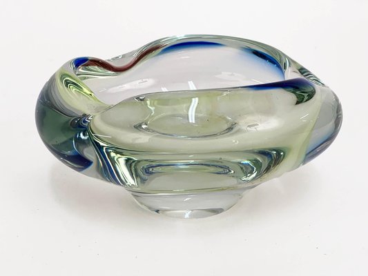 Mid-Century Italian Multicolored Submerged Murano Glass Ashtray, 1960-JDR-1126098