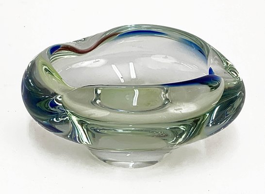 Mid-Century Italian Multicolored Submerged Murano Glass Ashtray, 1960-JDR-1126098