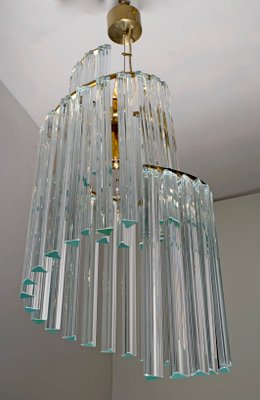 Mid-Century Italian Murano Glass Ceiling Lamp by Pia Guidetti Crippa for Lumi, 1960s-FER-549688