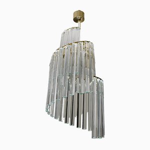 Mid-Century Italian Murano Glass Ceiling Lamp by Pia Guidetti Crippa for Lumi, 1960s-FER-549688