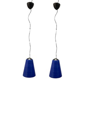 Mid-Century Italian Murano Glass Light Pendants, Set of 2-JJC-1357332