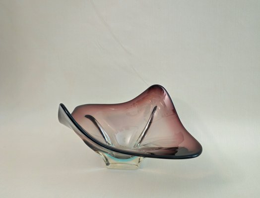 Mid-Century Italian Murano Glass Submerged Bowl, 1970s-ZST-1768574