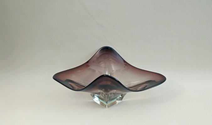 Mid-Century Italian Murano Glass Submerged Bowl, 1970s-ZST-1768574