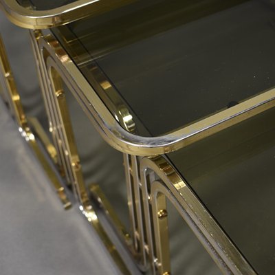 Mid-Century Italian Nesting Tables, 1970s, Set of 3-TE-573666