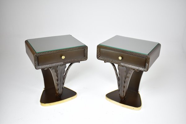 Mid-Century Italian Nightstands, 1960s, Set of 2-GXL-1792664