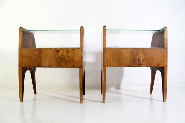 Mid-Century Italian Nightstands in the style of Vittorio Dassi, Set of 2-FO-1332928