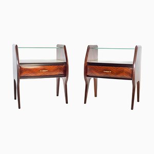 Mid-Century Italian Nightstands in the style of Vittorio Dassi, Set of 2-FO-1332928