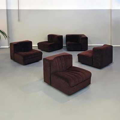 Mid-Century Italian Novemila Modular Sofa by Tito Agnoli for Arflex, 1969, Set of 5-GDD-1096558