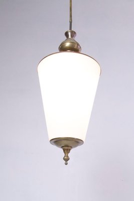 Mid Century Italian Opaline Pendant Lamp-FO-810372