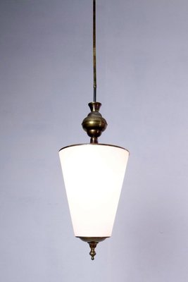 Mid Century Italian Opaline Pendant Lamp-FO-810372