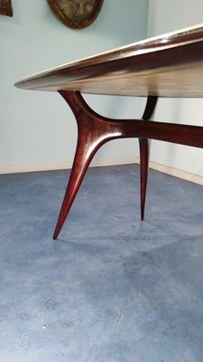 Mid-Century Italian Parchment Dining Table Attributed to Guglielmo Ulrich, 1950s-MTX-988607