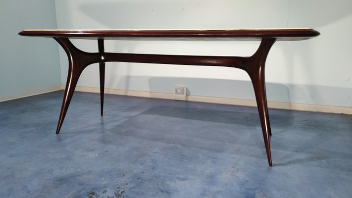 Mid-Century Italian Parchment Dining Table Attributed to Guglielmo Ulrich, 1950s-MTX-988607