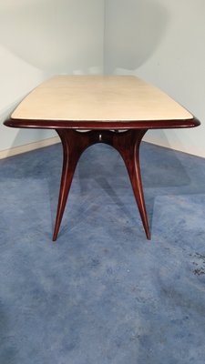 Mid-Century Italian Parchment Dining Table Attributed to Guglielmo Ulrich, 1950s-MTX-988607