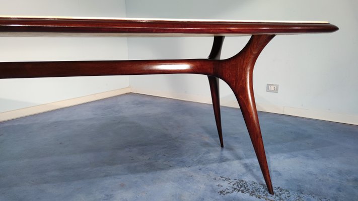 Mid-Century Italian Parchment Dining Table Attributed to Guglielmo Ulrich, 1950s-MTX-988607