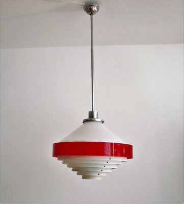 Mid-Century Italian Pendant Lamp in Acrylic Aluminum and Brass by Stilnovo, 1950s-VNE-965991