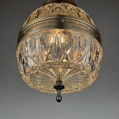 Mid-Century Italian Pendant Lamp in Glass, 1960s-WQC-1223693