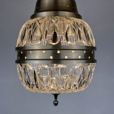 Mid-Century Italian Pendant Lamp in Glass, 1960s-WQC-1223693