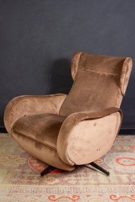 Mid-Century Italian Reclinable Lounge Chair, 1950-MBH-1032680