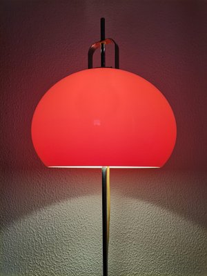 Mid-Century Italian Red Lucerna Floor Lamp from Guzzini, 1960s-NKJ-1295547