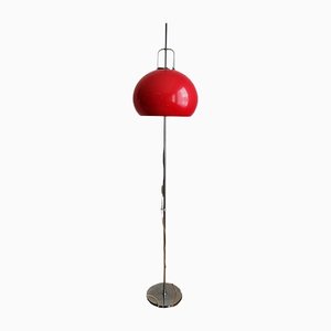 Mid-Century Italian Red Lucerna Floor Lamp from Guzzini, 1960s-NKJ-1295547