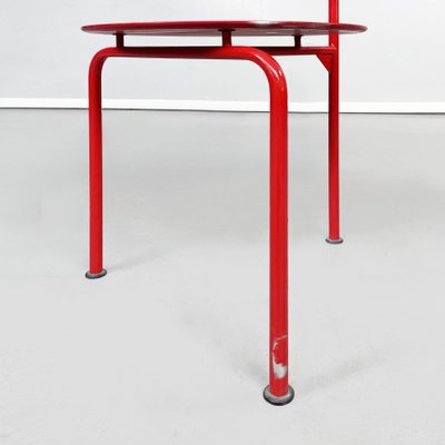 Mid-Century Italian Red Wood and Metal Alien Chair by Forcolini for Alias, 1980s-GDD-1292494