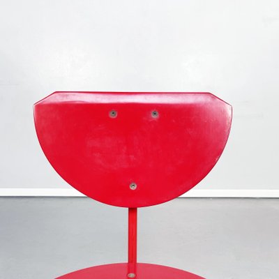 Mid-Century Italian Red Wood and Metal Alien Chair by Forcolini for Alias, 1980s-GDD-1292494