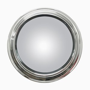 Mid-Century Italian Round Polished Chromed and Smoked Mirror, 1960s-JDR-1125531