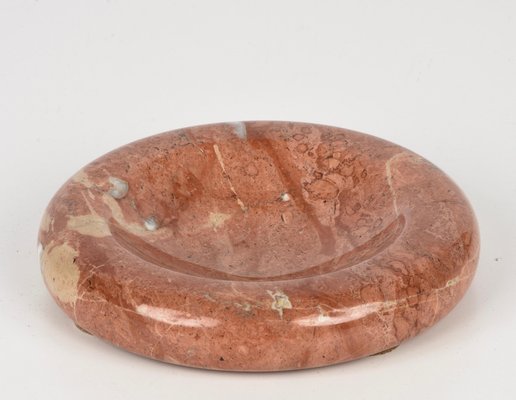 Mid-Century Italian Salmon Pink Marble Bowl by Di Rosa and Giusti for Up & Up, 1970s-JDR-1125494