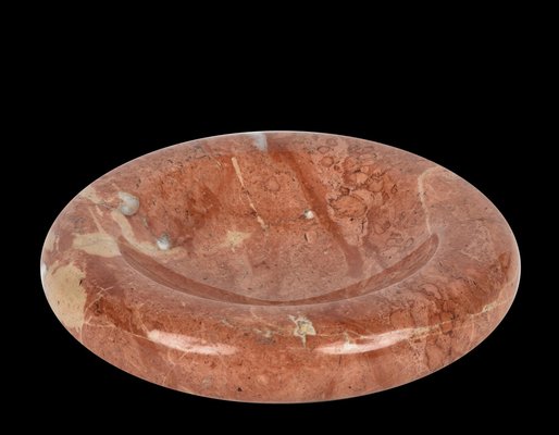 Mid-Century Italian Salmon Pink Marble Bowl by Di Rosa and Giusti for Up & Up, 1970s-JDR-1125494