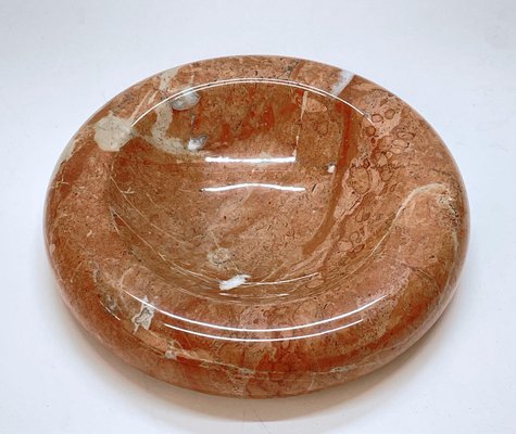 Mid-Century Italian Salmon Pink Marble Bowl by Di Rosa and Giusti for Up & Up, 1970s-JDR-1125494