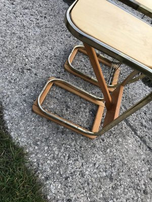 Mid-Century Italian Side Tables with Magazine Rack, 1950s Set of 2-OXJ-762396