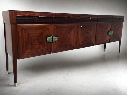 Mid-Century Italian Sideboard with Marble Handles by Vittorio Dassi for La Permanente Mobili Cantù, 1950s-MTX-1077485