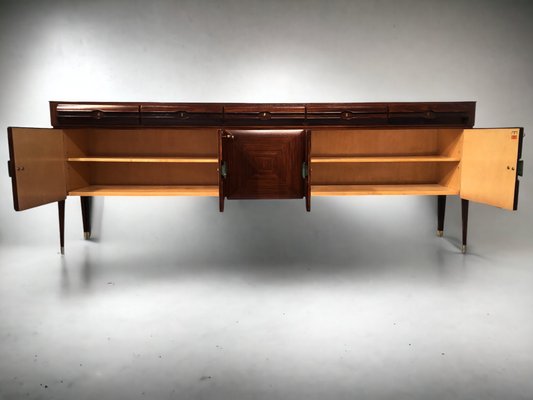 Mid-Century Italian Sideboard with Marble Handles by Vittorio Dassi for La Permanente Mobili Cantù, 1950s-MTX-1077485