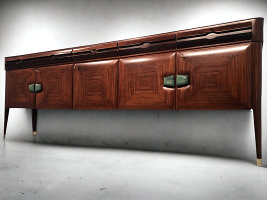 Mid-Century Italian Sideboard with Marble Handles by Vittorio Dassi for La Permanente Mobili Cantù, 1950s-MTX-1077485