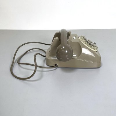 Mid-Century Italian Sip Telephone with Handset Holder Music Box from Siemens, 1960s, Set of 2-GDD-1783849