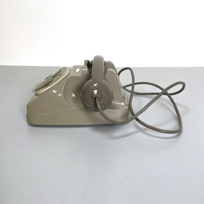 Mid-Century Italian Sip Telephone with Handset Holder Music Box from Siemens, 1960s, Set of 2-GDD-1783849