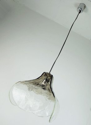 Mid-Century Italian Smoked Glass Pendant Light by Carlo Nason for Mazzega, 1970s-FH-1797438