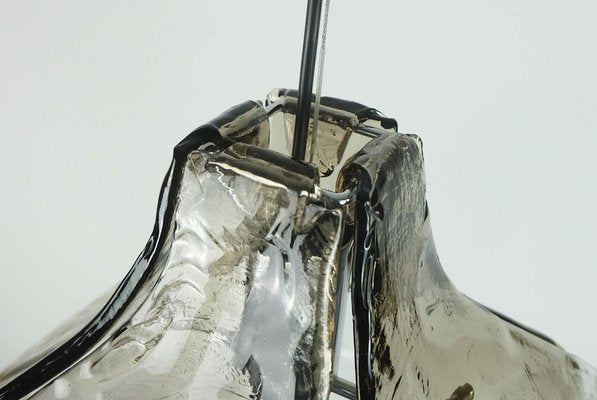 Mid-Century Italian Smoked Glass Pendant Light by Carlo Nason for Mazzega, 1970s-FH-1797438