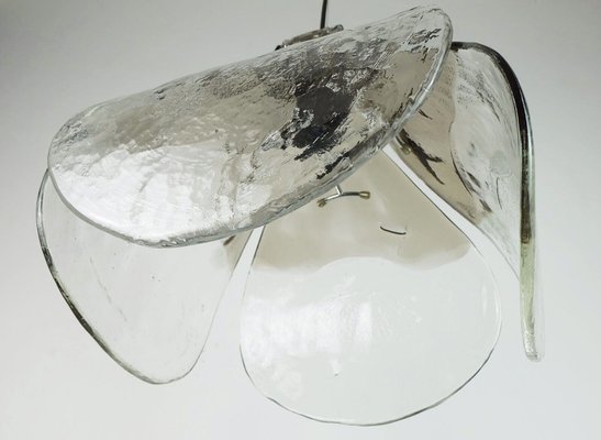 Mid-Century Italian Smoked Glass Pendant Light by Carlo Nason for Mazzega, 1970s-FH-1797438