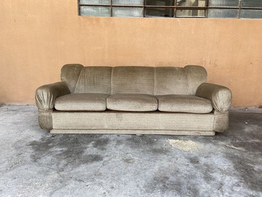 Mid-Century Italian Sofa with Chrome Details, 1970s-DHH-683362