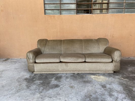 Mid-Century Italian Sofa with Chrome Details, 1970s-DHH-683362