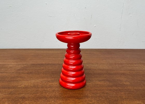 Mid-Century Italian Space Age Ceramic Candleholder, 1960s-UAH-1799517