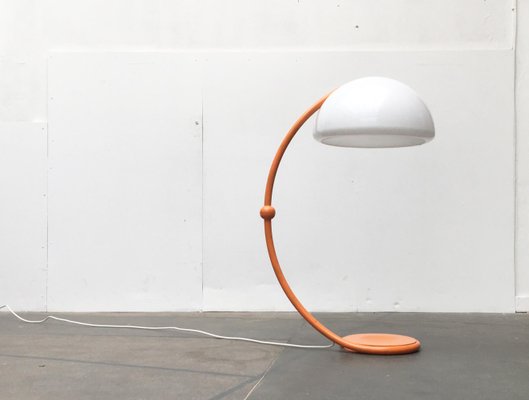 Mid-Century Italian Space Age Serpente Floor Lamp by Elio Martinelli for Martinelli Luce, 1970s-UAH-882941