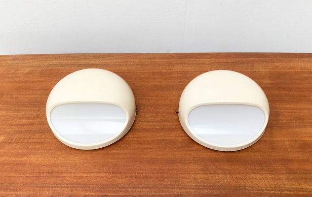 Mid-Century Italian Space Age Wall Lamps by Gerd Lange for Kartell, 1960s, Set of 2-UAH-1264416