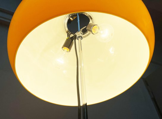 Mid-Century Italian Space Age Yellow Lucerna Floor Lamp from Guzzini, 1960s-UAH-1754536