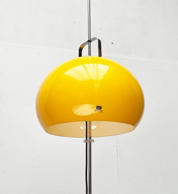 Mid-Century Italian Space Age Yellow Lucerna Floor Lamp from Guzzini, 1960s-UAH-1754536