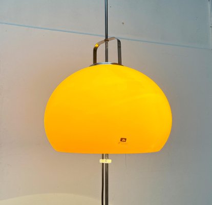 Mid-Century Italian Space Age Yellow Lucerna Floor Lamp from Guzzini, 1960s-UAH-1754536