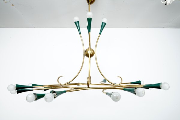 Mid-Century Italian Sputnik Chandelier, 1950s-CIP-1063955